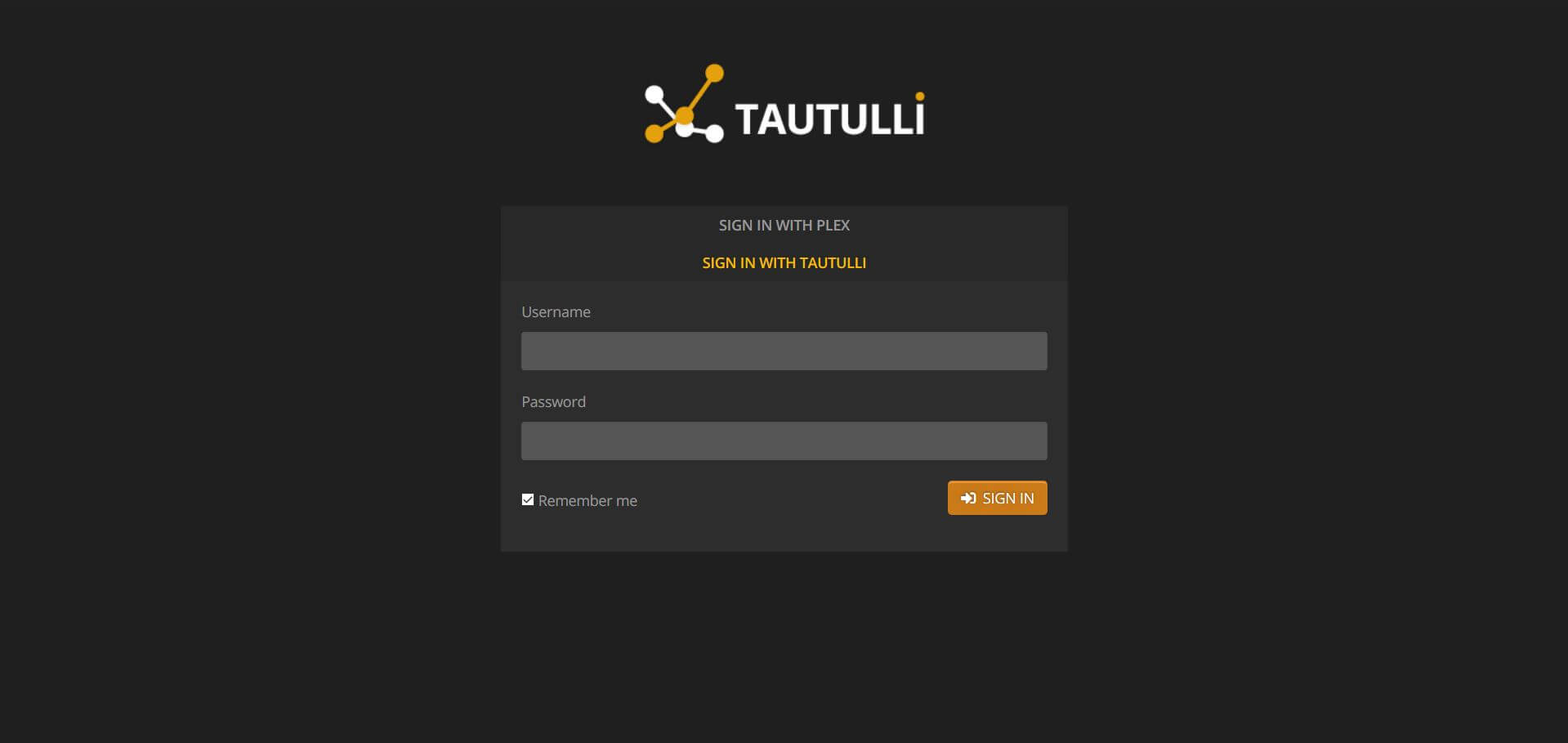 Tautulli Local Login